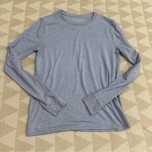 Outdoor voices sky blue long sleeve shirt